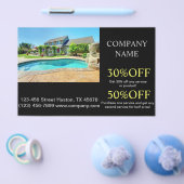 makelaar voor woningverbouwing zwembadonderhoud flyer (Enkel)