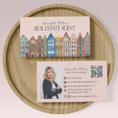 Makelaar Waterverf Huizen QR Code Visitekaartje