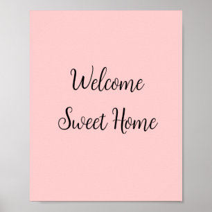 Makelaar welkom thuis huisverwarming voeg je naam poster