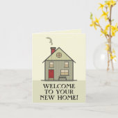 Makelaar Welkom Thuis Klantwaardering Blank Kaart (Gele Bloem)