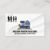 Makelaar | Zakelijke Mensen | Modern Huis Visitekaartje (Voorkant)