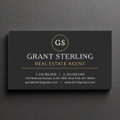Makelaar Zwart Goud Luxe Modern Elegant Visitekaartje