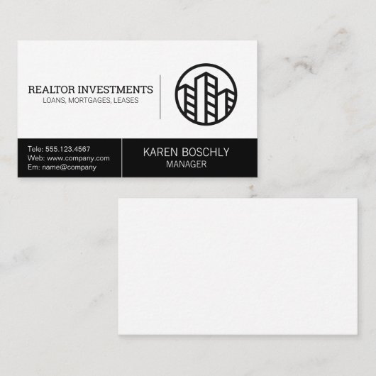 makelaardij | Vastgoedbeheer Visitekaartje (Voorkant / Achterkant)