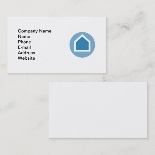 Makelaardij voor visitekaartjes (Voorkant / Achterkant)