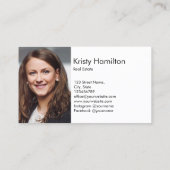 makelaardiste in onroerend goed visitekaartje (Achterkant)