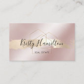 makelaardiste in onroerend goed visitekaartje (Voorkant)