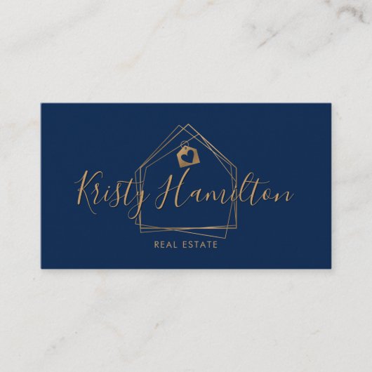 makelaardiste in onroerend goed visitekaartje (Voorkant)