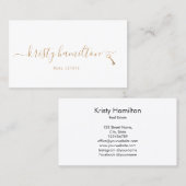 makelaardivisie onroerend goed visitekaartje (Voorkant / Achterkant)