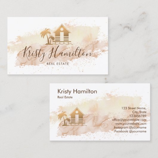 makelaardivisie visitekaartje (Voorkant / Achterkant)