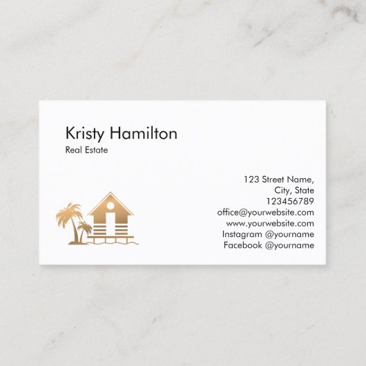 makelaardivisie visitekaartje (Achterkant)