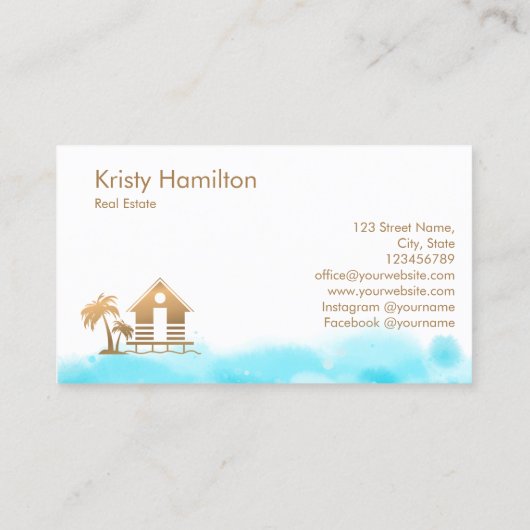 makelaardivisie visitekaartje (Achterkant)