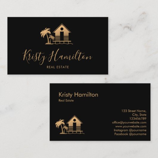 makelaardivisie visitekaartje (Voorkant / Achterkant)