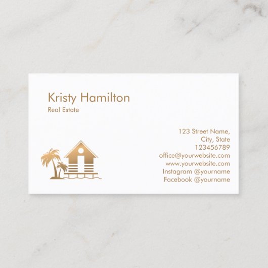 makelaardivisie visitekaartje (Achterkant)