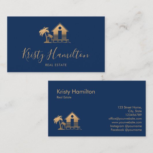 makelaardivisie visitekaartje (Voorkant / Achterkant)