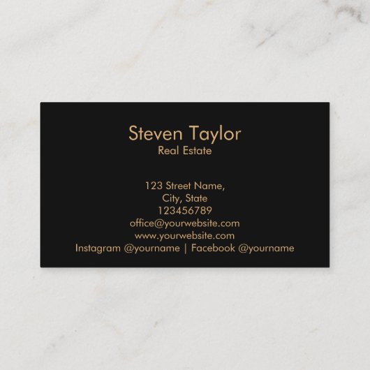 makelaardivisie visitekaartje (Achterkant)