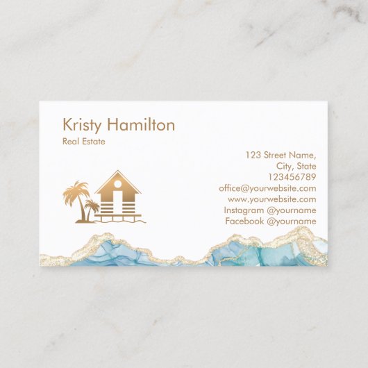 makelaardivisie visitekaartje (Achterkant)