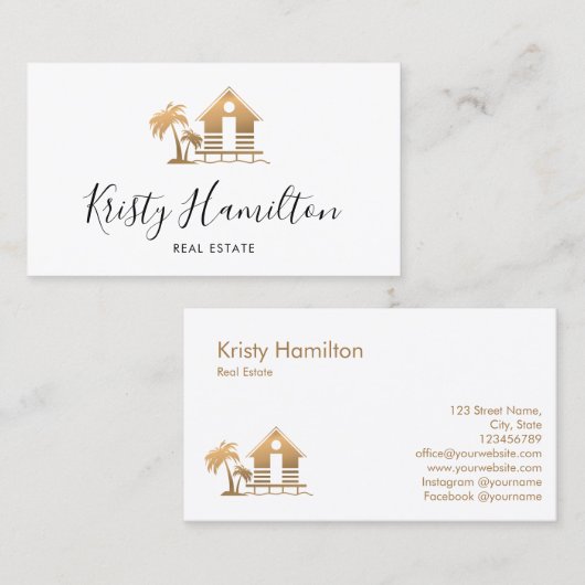 makelaardivisie visitekaartje (Voorkant / Achterkant)