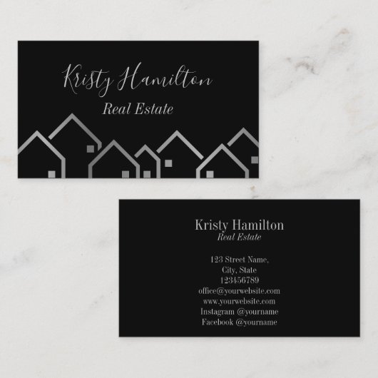 makelaardivisie visitekaartje (Voorkant / Achterkant)