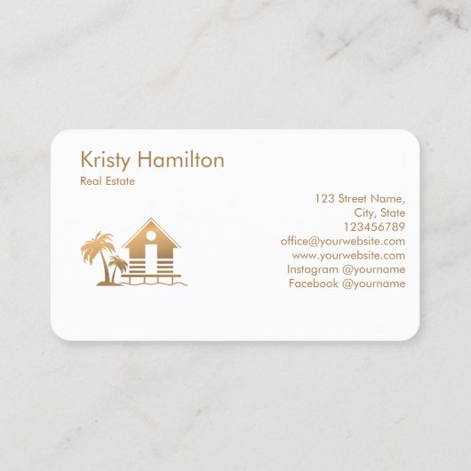 makelaardivisie visitekaartje (Achterkant)