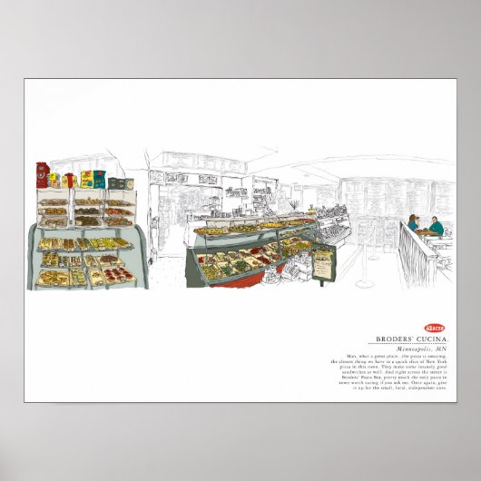 makelaars deli poster (Voorkant)