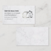 Makelaars | Home Metallic Logo Afsprakenkaartje (Voorkant / Achterkant)