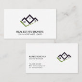 Makelaars in onroerend goed | bezit visitekaartje (Voorkant / Achterkant)