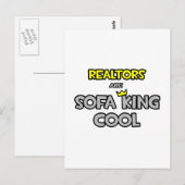 makelaars zijn sofa king cool briefkaart (Voorkant / Achterkant)