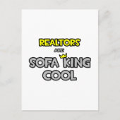 makelaars zijn sofa king cool briefkaart (Voorkant)
