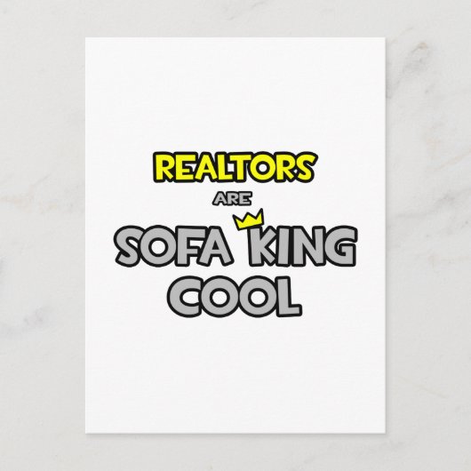 makelaars zijn sofa king cool briefkaart (Voorkant)