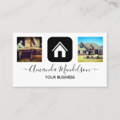 makelaarsbouw binnenhuismeubelen visitekaartje (Voorkant)