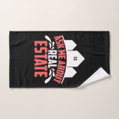 makelaarscadeau | Vraag me naar onroerend goed Handdoek (Handdoek)