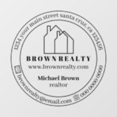 Makelaarskantoor Raamsticker (Vel)