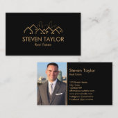 makelaarster voor onroerend goed visitekaartje (Voorkant / Achterkant)