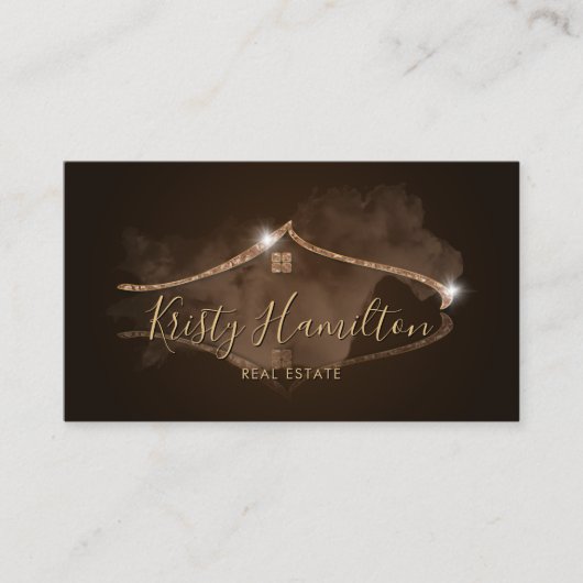 makelaarster voor onroerend goed visitekaartje (Voorkant)