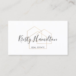 makelaarster voor onroerend goed visitekaartje