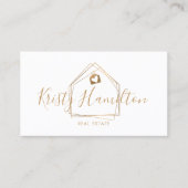 makelaarster voor onroerend goed visitekaartje (Voorkant)