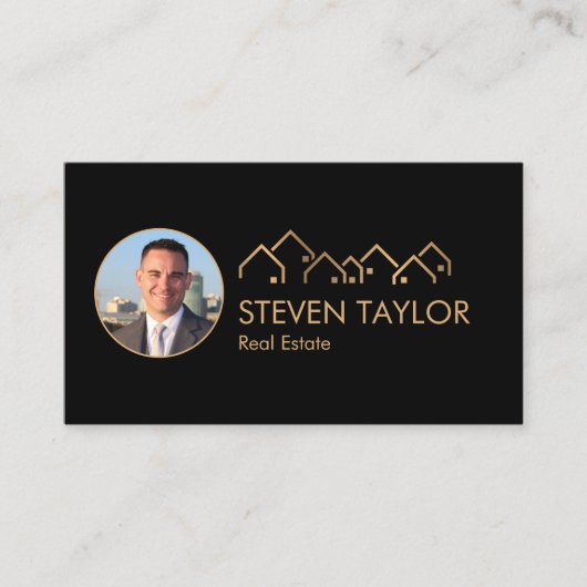 makelaarster voor onroerend goed visitekaartje (Voorkant)