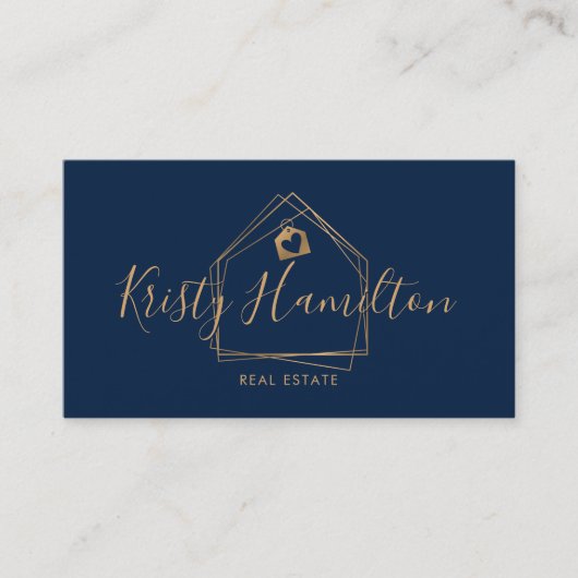 makelaarster voor onroerend goed visitekaartje (Voorkant)