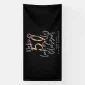 Maken 50 kijken goddelijk gezegend verjaardag spandoek (Verticaal)