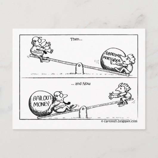 Maken banken leningen? briefkaart (Voorkant)