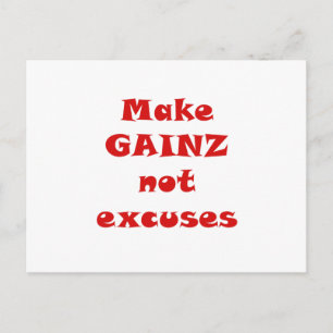 Maken Gainz niet Uitzonderingen Briefkaart