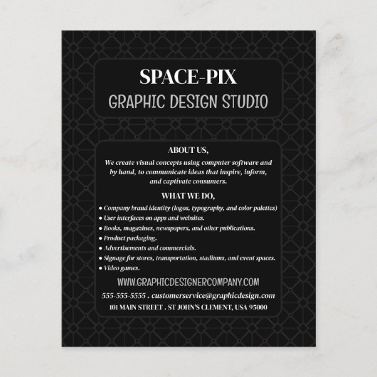 Maken Grafisch, Grafische Ontwerper Adverteren Flyer (Voorkant)