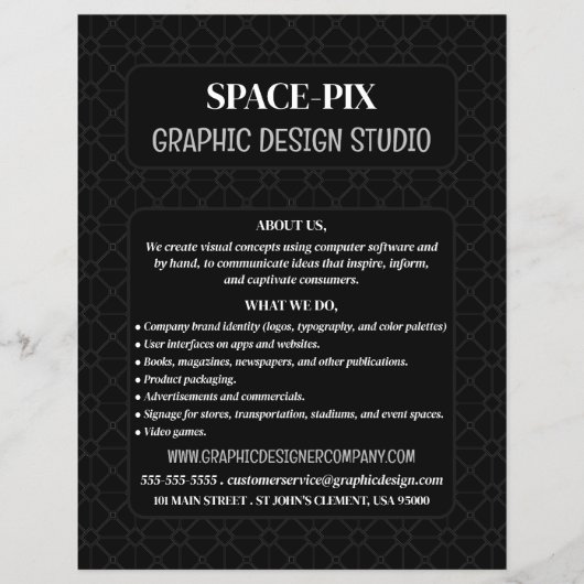 Maken Grafisch, Grafische Ontwerper Adverteren Flyer (Voorkant)