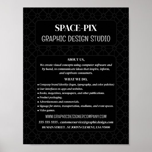 Maken Grafisch, Grafische Ontwerper Adverteren Poster (Voorkant)