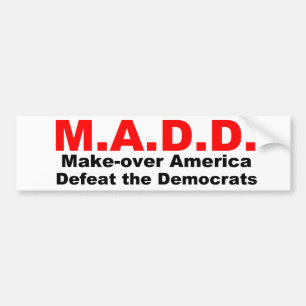 Maken over Amerika, de democratie verwerpen Bumpersticker