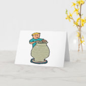 Maken van aardewerk kaart (Gele Bloem)