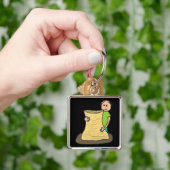 Maken van aardewerk sleutelhanger (Hand)