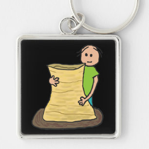 Maken van aardewerk sleutelhanger