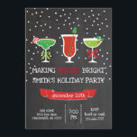 Maken van gedistilleerde dranken Bright Chalkboard Kaart<br><div class="desc">Maken van gedistilleerde dranken Bright Chalkboard Holiday Party</div>