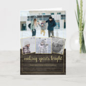 Maken van gedistilleerde dranken Bright Winter Bar Feestdagen Kaart (Voorkant)